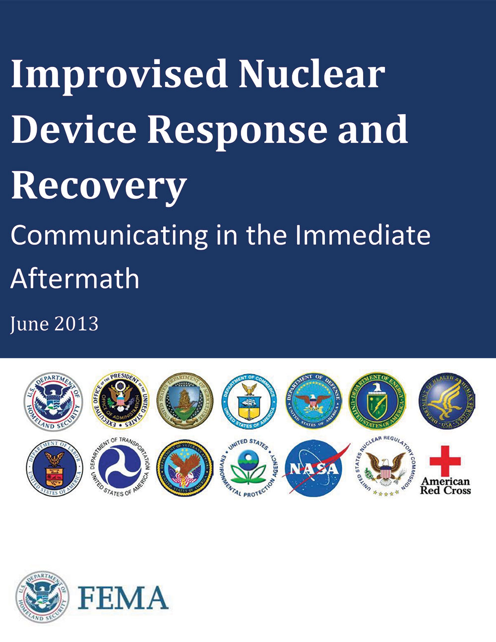 FEMA’s Improvised Nuclear Device Response and Recovery, report cover