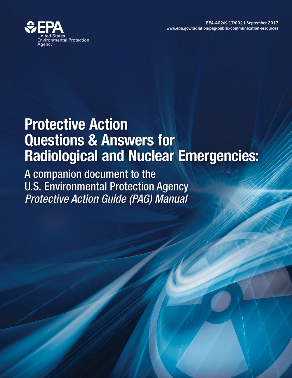 Protective Action Questions & Answers for Radiological and Nuclear Emergencies, report cover